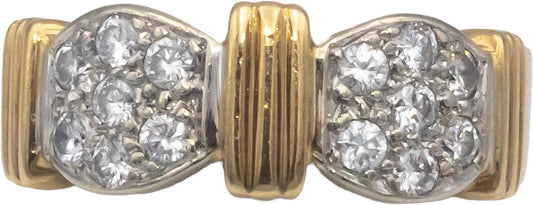 14k Yellow Gold 0.40CT VS Round Cut Diamond Band Ring Size 4.75