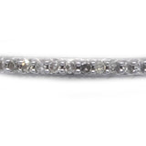10k White Gold Round Diamond Wedding Band Stacking Ring 0.10CT Size 5