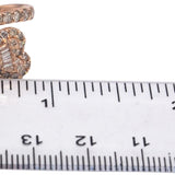 10k Rose Gold Jewelry Diamond Crossover Heart Ring 1.50CT Size 6.5