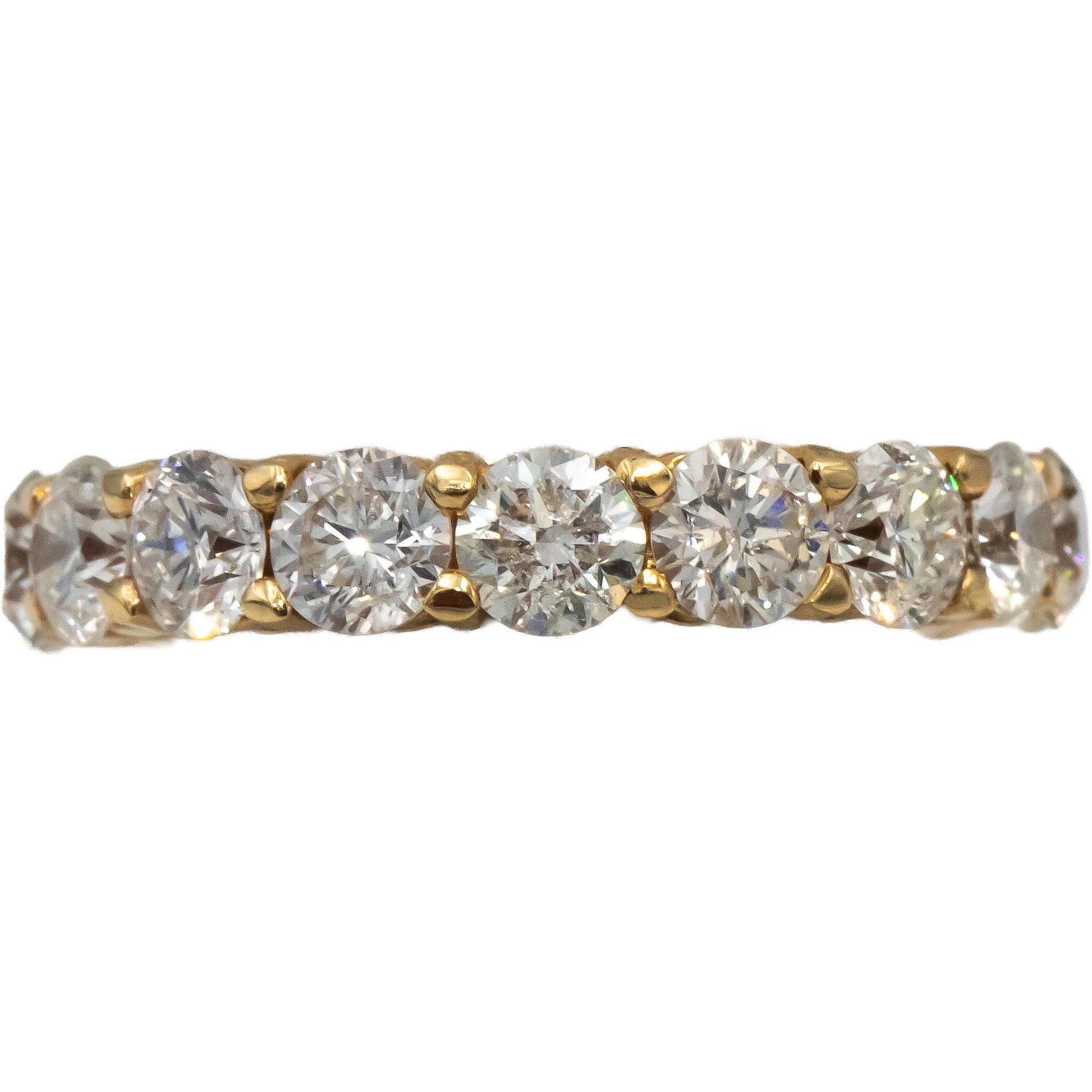 14k Rose Gold Round Diamond Eternity Band Ring 4.88CT Size 5.75