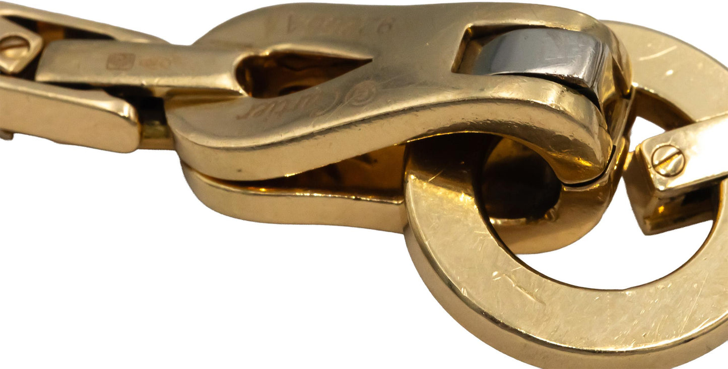 CARTIER 18k Yellow Gold Agrafe Collection Fancy Link Bracelet