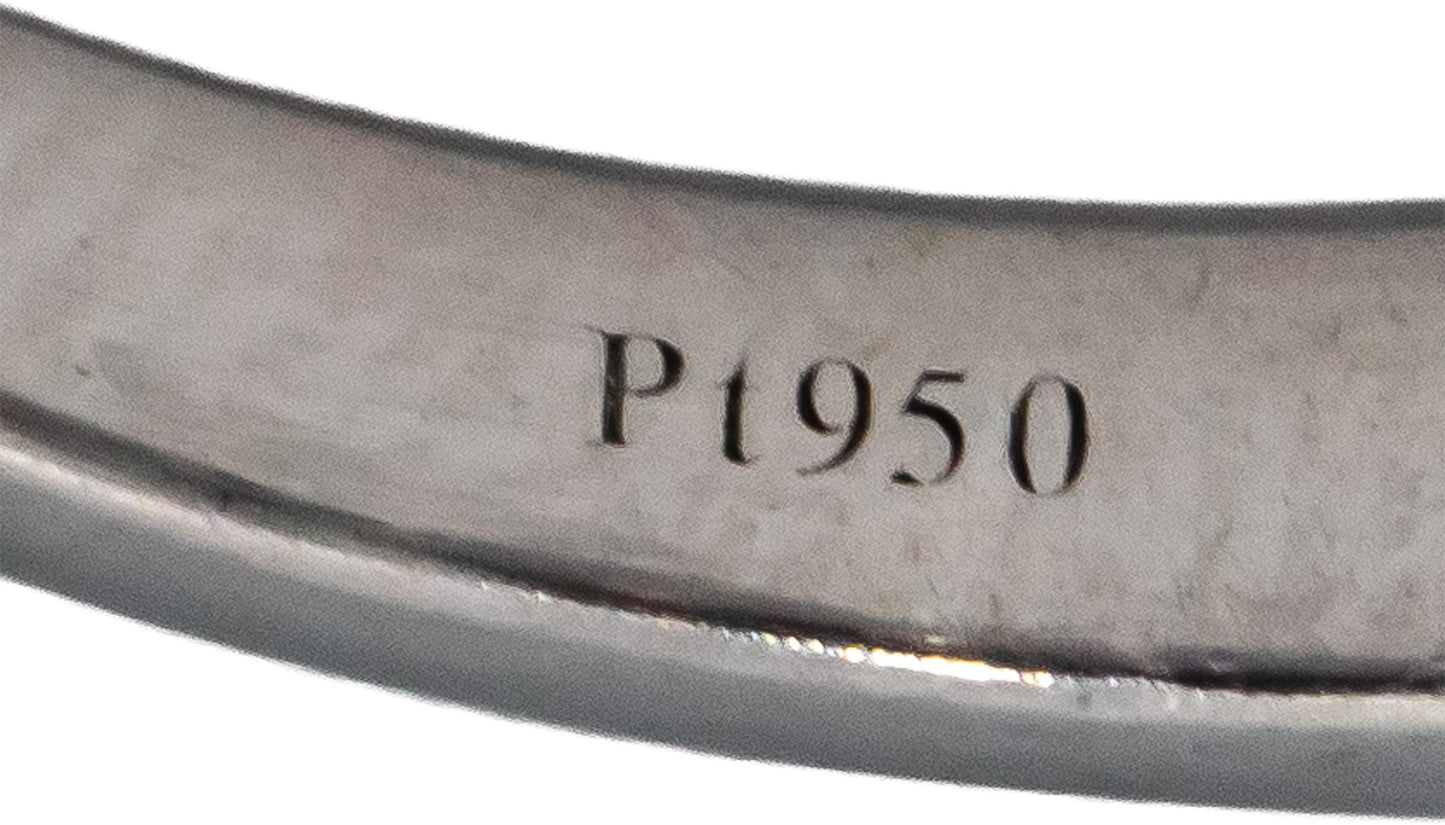 TIFFANY & CO. Platinum VS Round Diamond Band Ring 0.97CT Size 6.5 $10,600 Retail