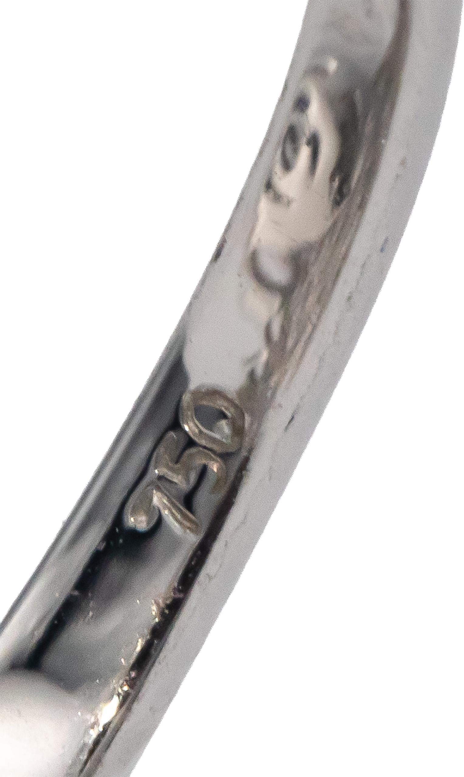 18k White Gold Blue Sapphire & VS Diamond By Pass Cocktail Ring 2.0CT Size 6.5