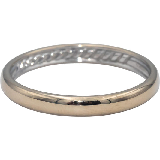 DAVID YURMAN 18k White Gold Men's Band Ring Size 12