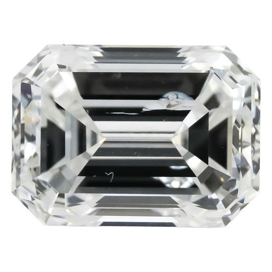 GIA Certified I1/E Emerald Cut Diamond Loose Stone 1.50CT