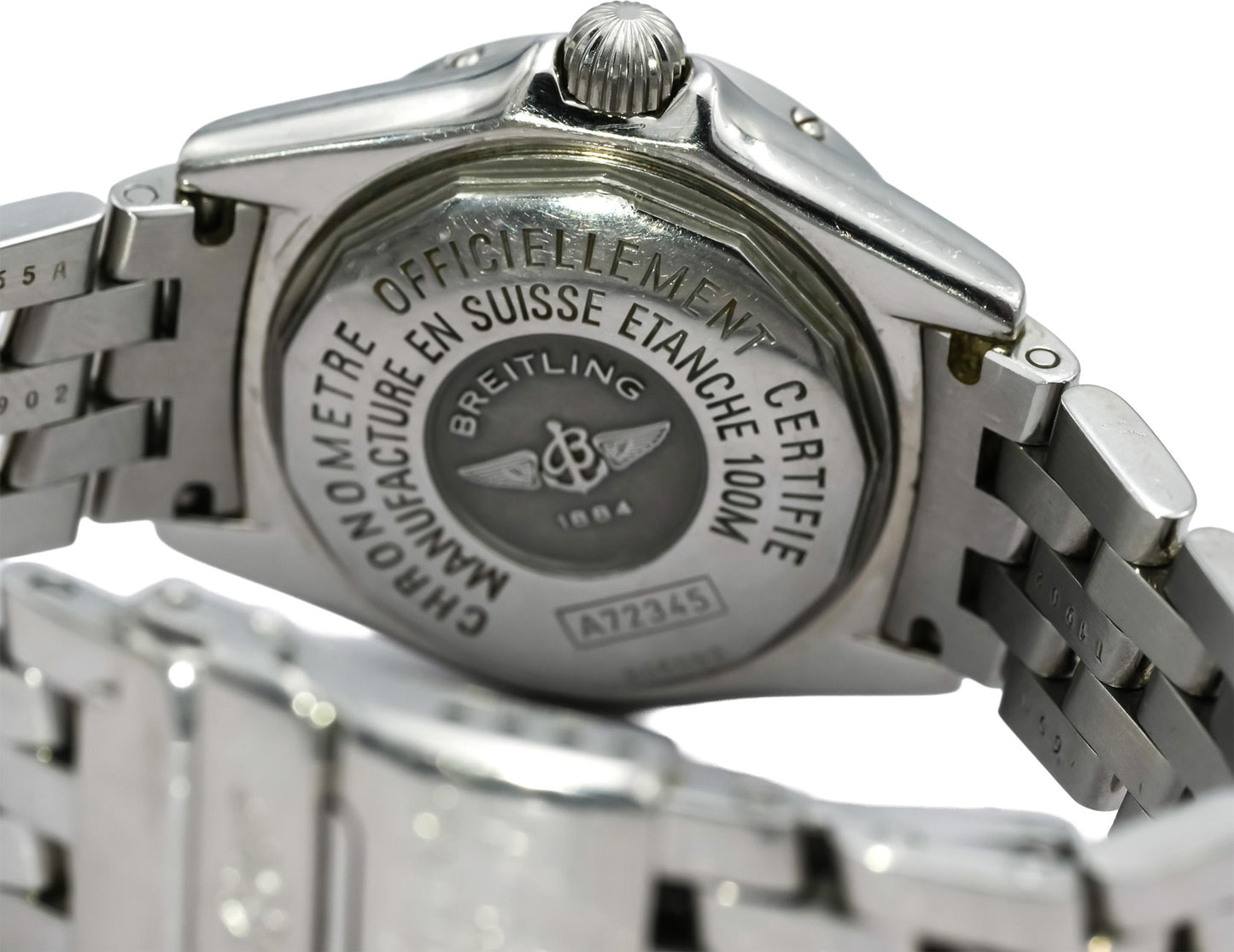 BREITLING Stainless Steel Callistino Factory Bezel Dial Quartz Watch Ref. A72345