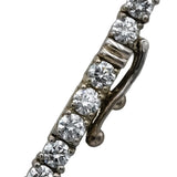 14k White Gold VS Round Lab-Grown Diamond Tennis Necklace 8.95CT