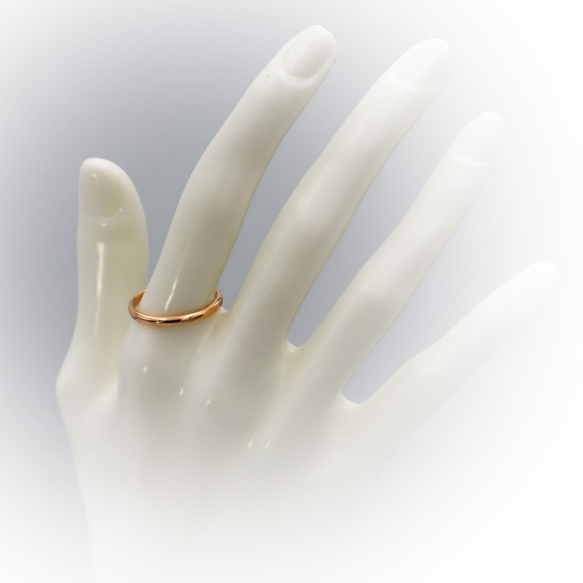 CARTIER 18k Rose Gold 1895 Wedding Band Ring Size 59 w/ Box & Papers