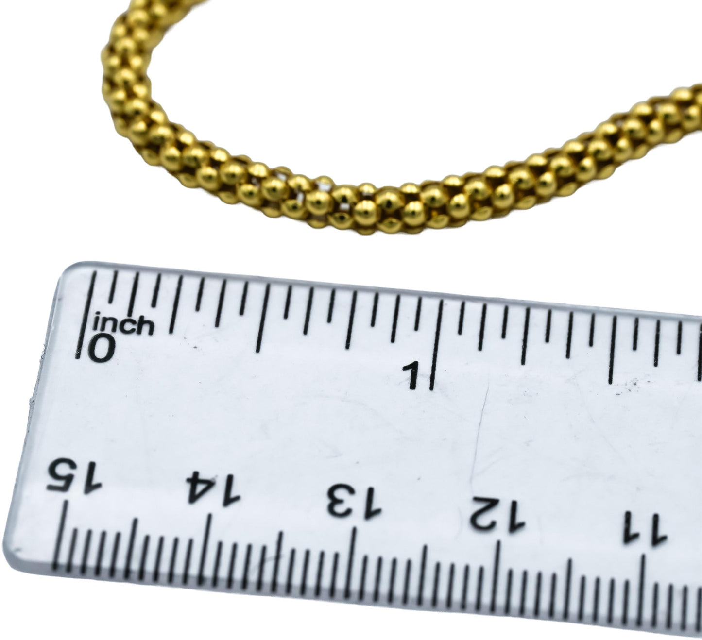 CHIMENTO Designer 18k Yellow Gold Popcorn Link Chain Necklace
