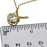 IGI 14k Yellow Gold VS1/E Oval Cut Lab-Grown Diamond Pendant Necklace 2.43CT