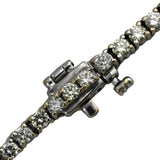 10k White Gold Round Prong Set Diamond Tennis Necklace 9.65CT