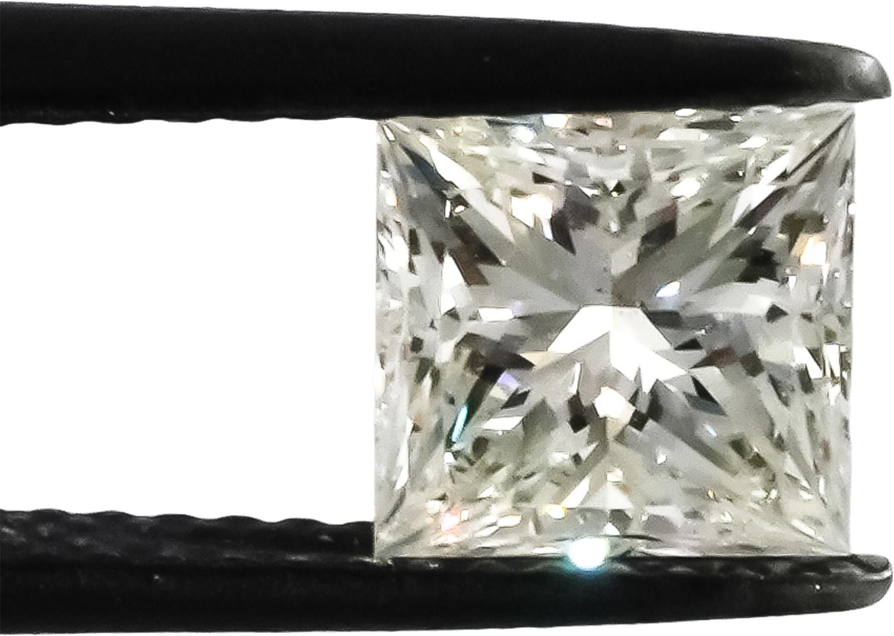 GIA Certified SI1/J Princess Cut Natural Diamond Loose Stone 1.51CT