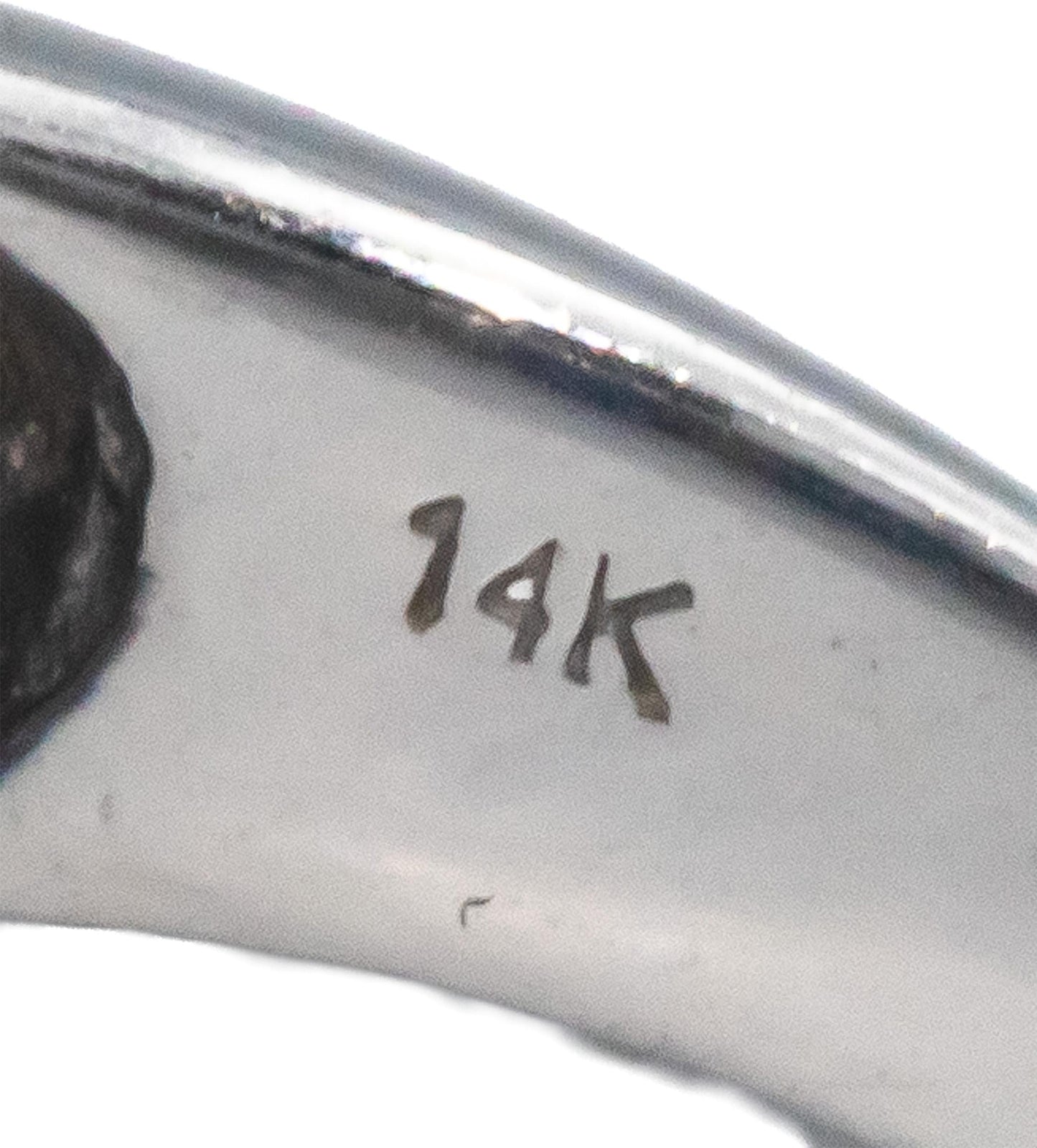 KALATI Designer 14k White Gold 1.25CT Diamond and Sapphire Band Ring Size 7