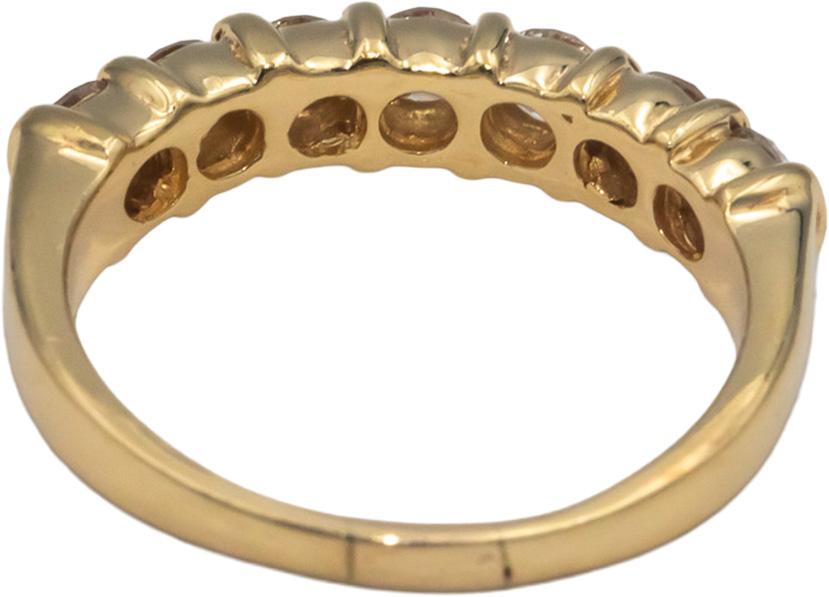 14k Yellow Gold 1.0CT Round Cut Diamond Band Ring Size 8.25