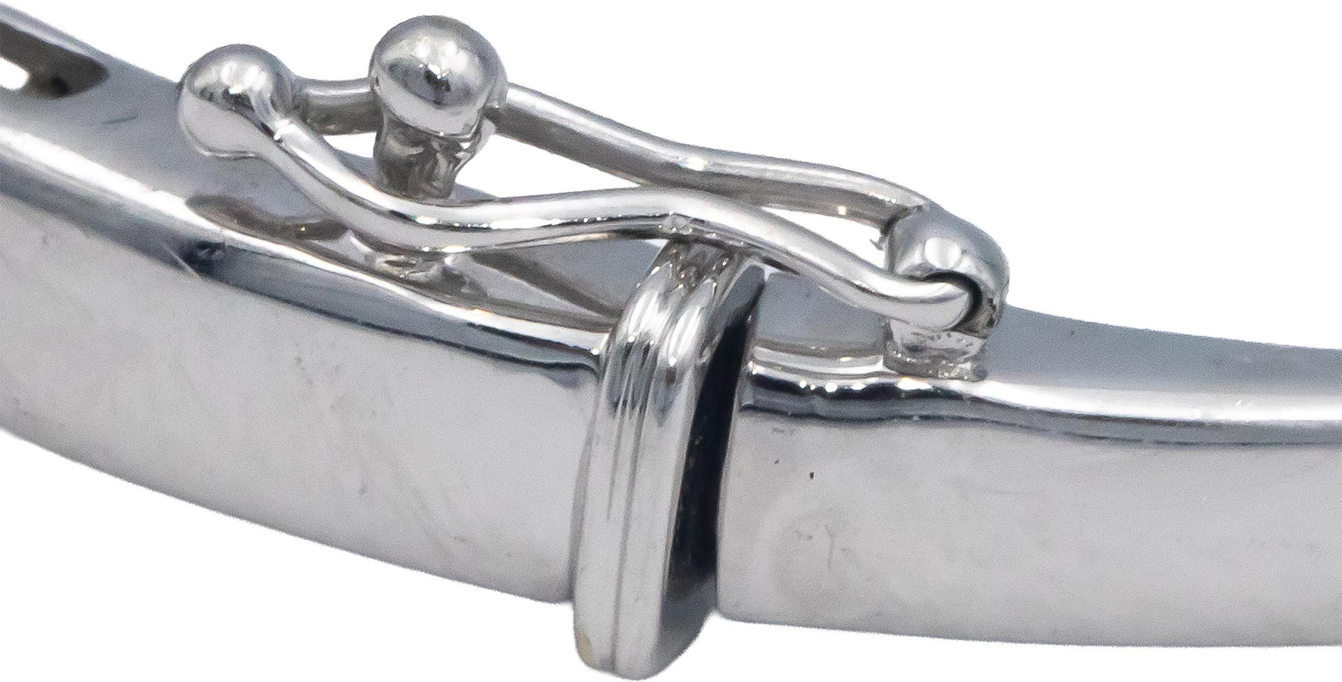 14k White Gold Jewelry 2.0CT Princess Cut Diamond Bangle Bracelet