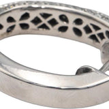SONIA B. Designer 14k White Gold Round Diamond Hoop Earrings 1.50CT