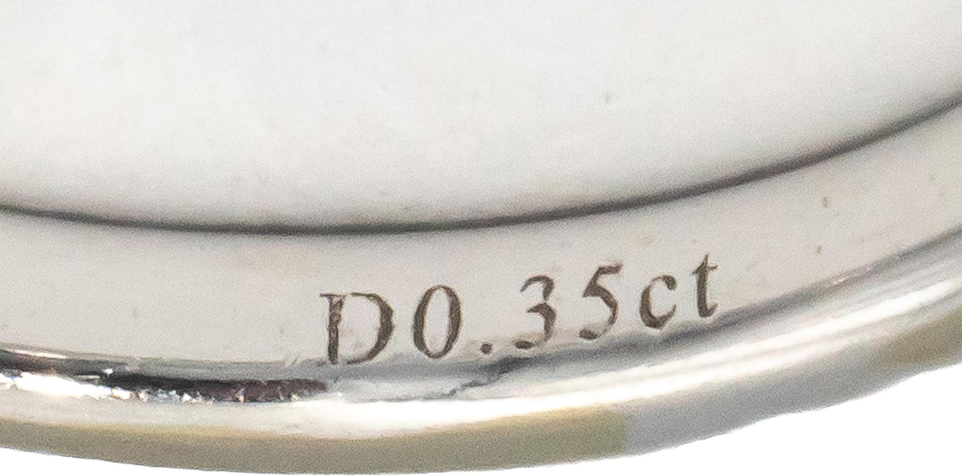 Designer 14k White Gold 0.35CT VS Round Cut Diamond Band Ring Size 9