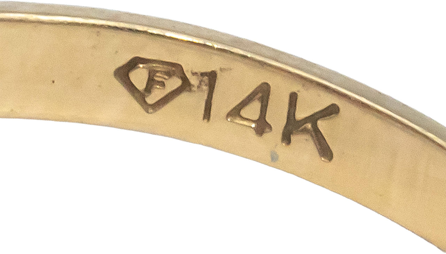 Oval Ruby and Round Diamond 14k Yellow Gold Halo Cocktail Ring Size 7.75