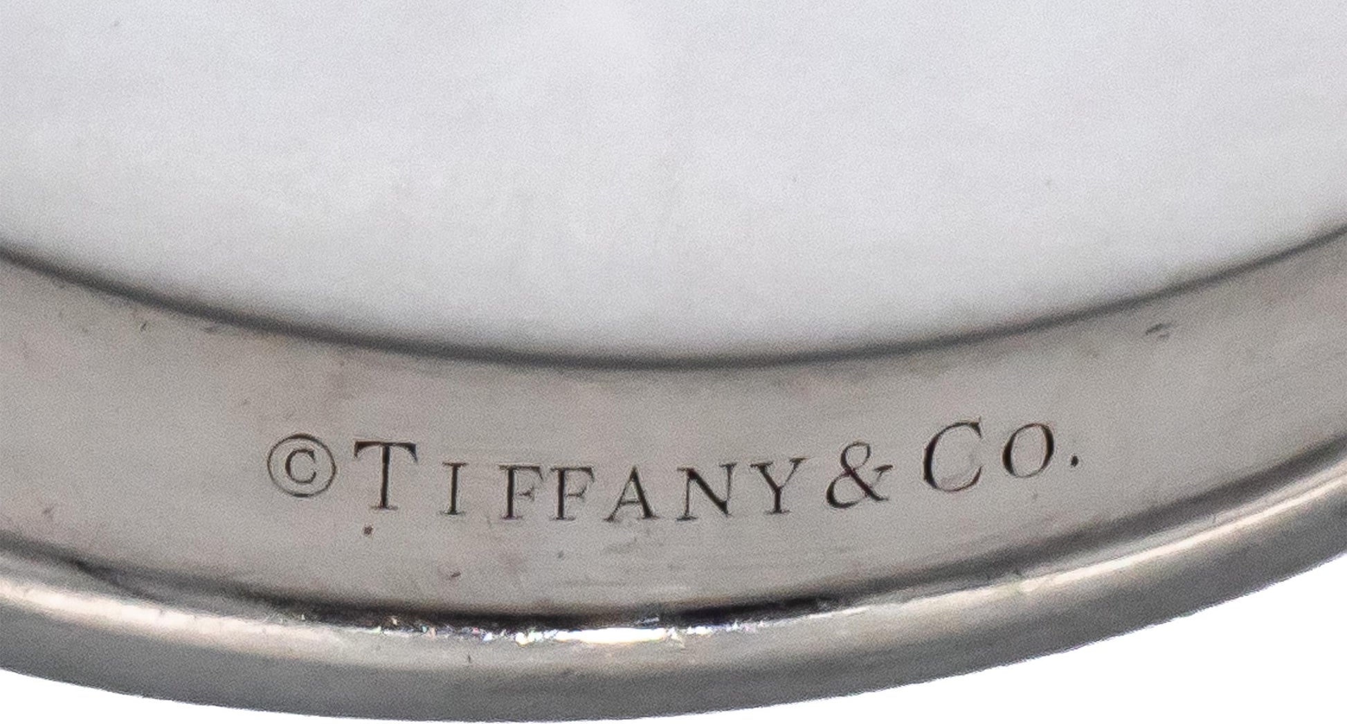 TIFFANY & CO. Platinum VS Round Diamond Band Ring 0.97CT Size 6.5 $10,600 Retail