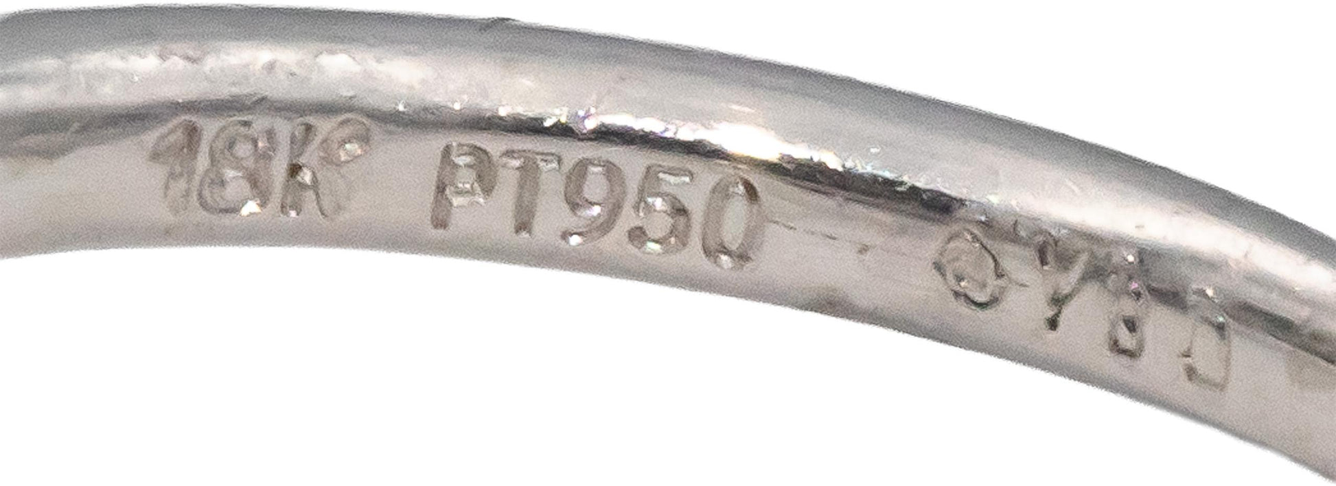 Platinum 18k Gold Cushion & Round Diamond Cocktail Ring 1.90CT w/ 1.35CT Center