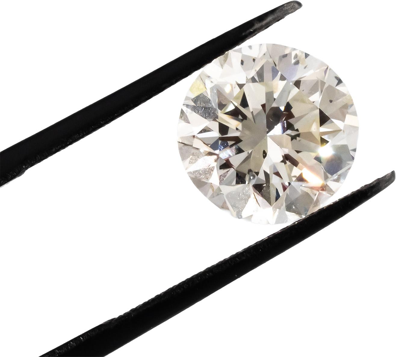GIA Certified SI2/K Round Brilliant Diamond Loose Stone 4.98CT