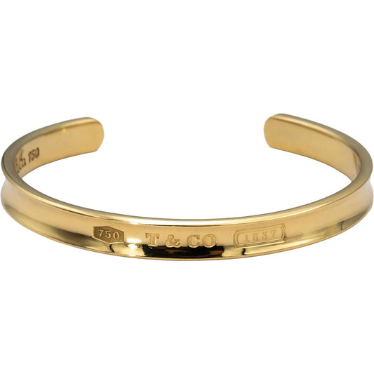 TIFFANY & CO. 18k Yellow Gold 1837 Cuff Bracelet