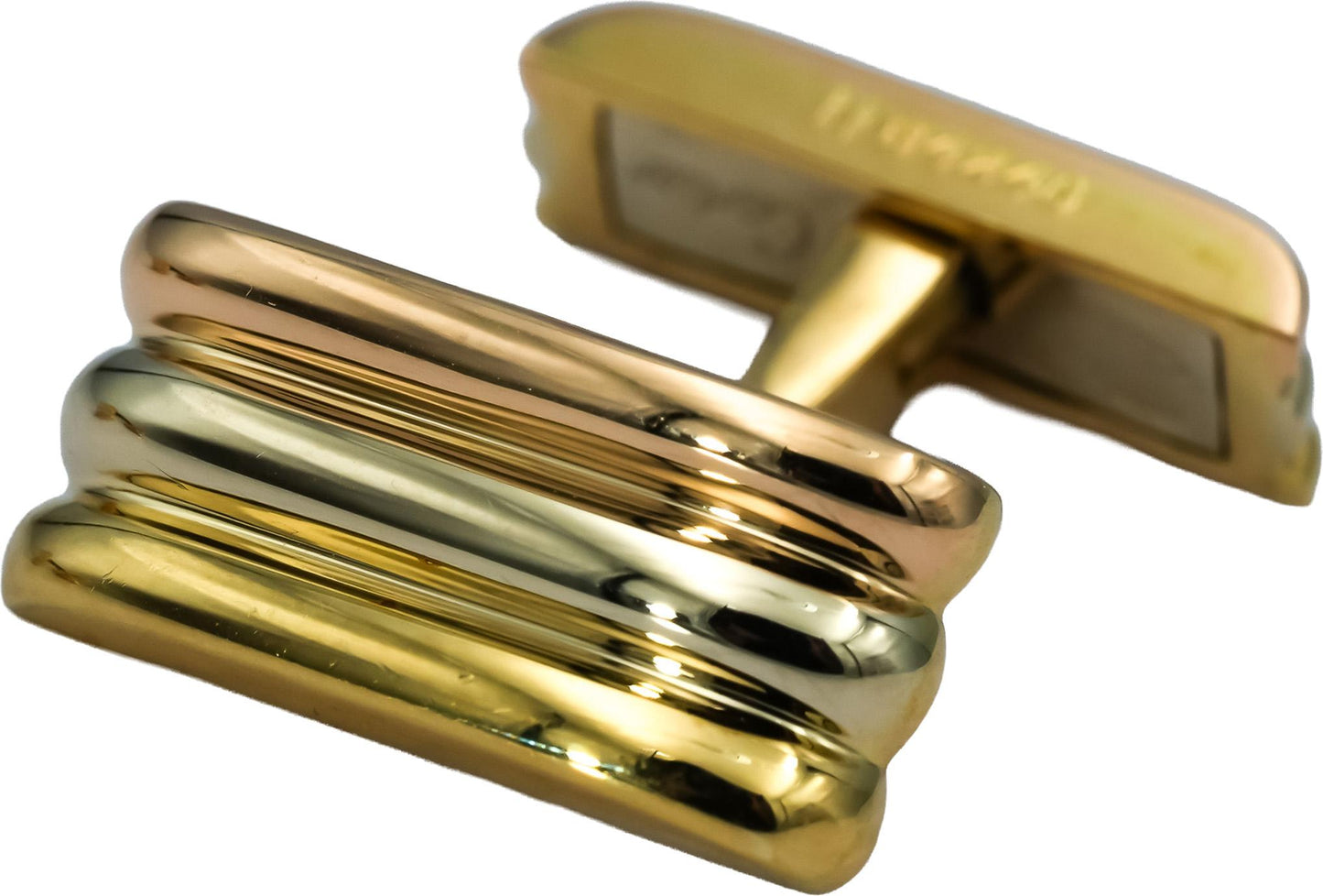 CARTIER 18k Yellow Gold Trinity Men's Cufflinks