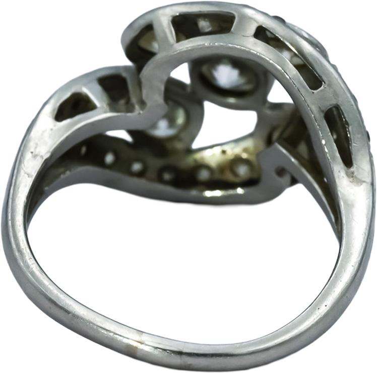 Antique Vintage Platinum Old Euro and Single Cut Diamond Ring 1.50CT Size 5