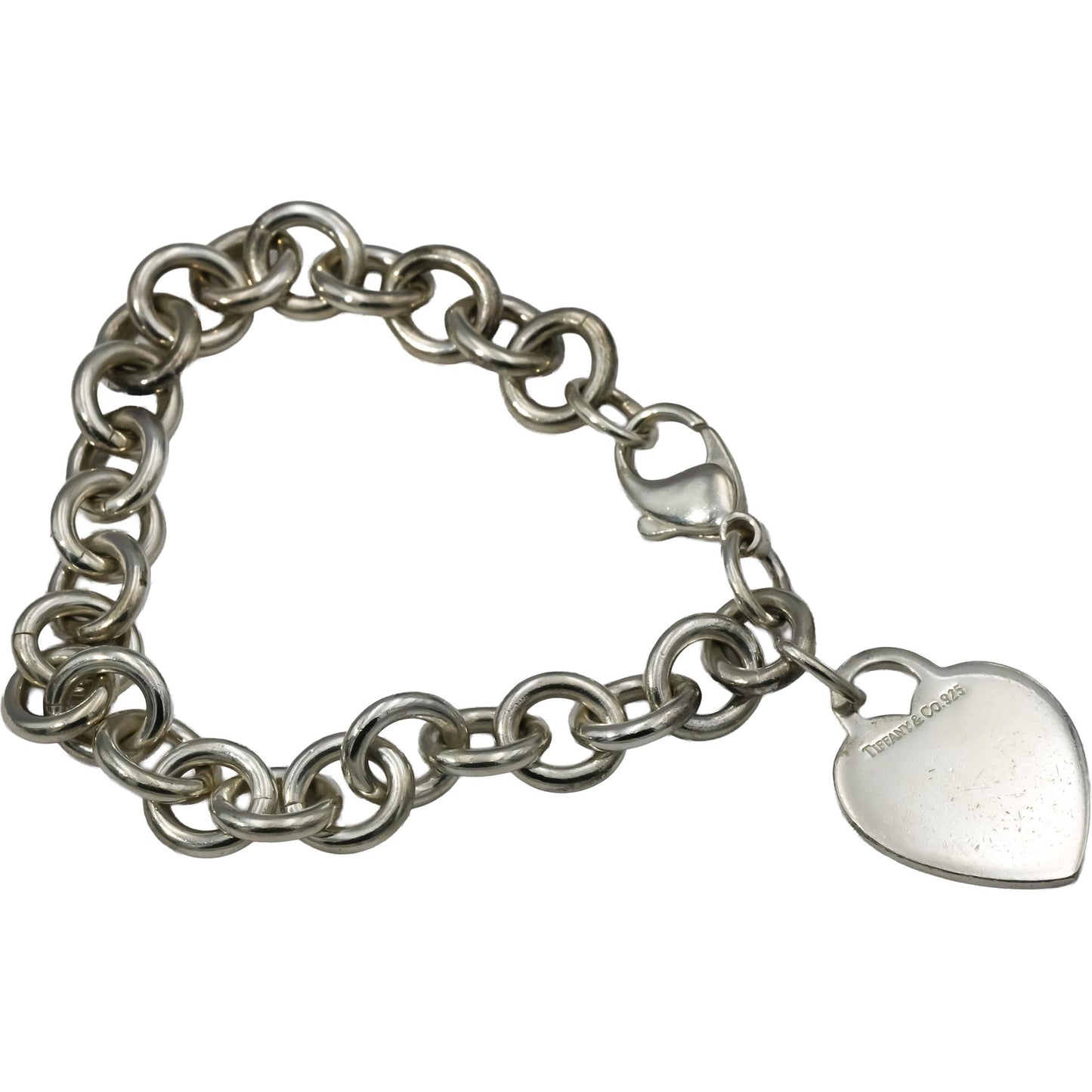 TIFFANY & CO. Sterling Silver Tiffany Heart Tag Bracelet