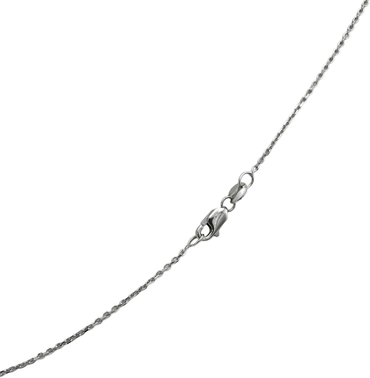 14k White Gold VS Marquise Lab-Grown Diamond Solitaire Pendant Necklace 0.95CT