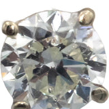18k White Gold Round Diamond Stud Earrings 1.04CT