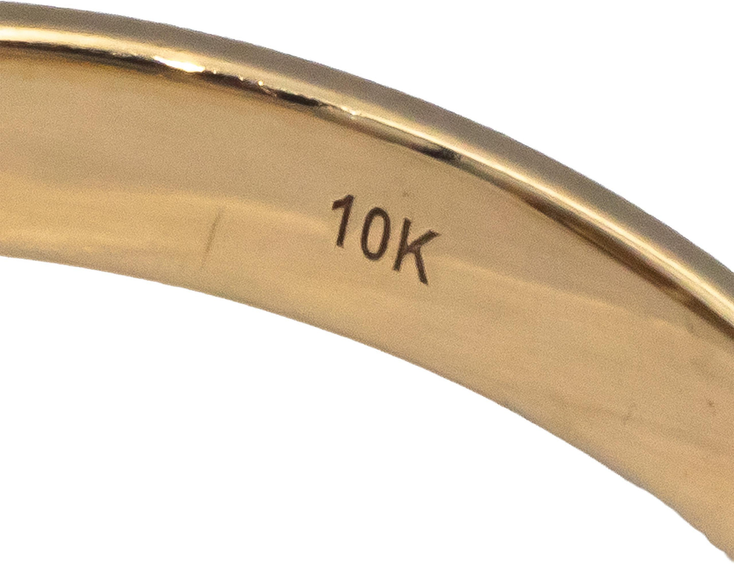 10k Yellow Gold 0.40CT Diamond Panther Head Ring w/ Emerald Eye Accents Size 10