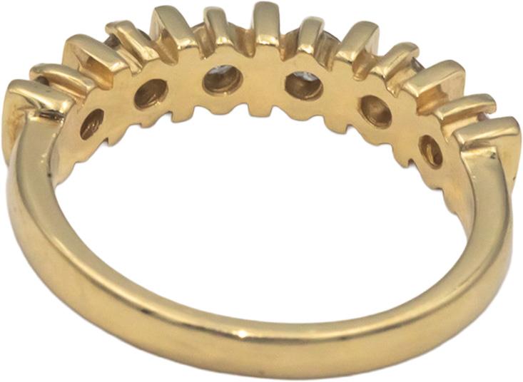 14k Yellow Gold Jewelry 0.50CT Round Cut Diamond Band Ring Size 5.75