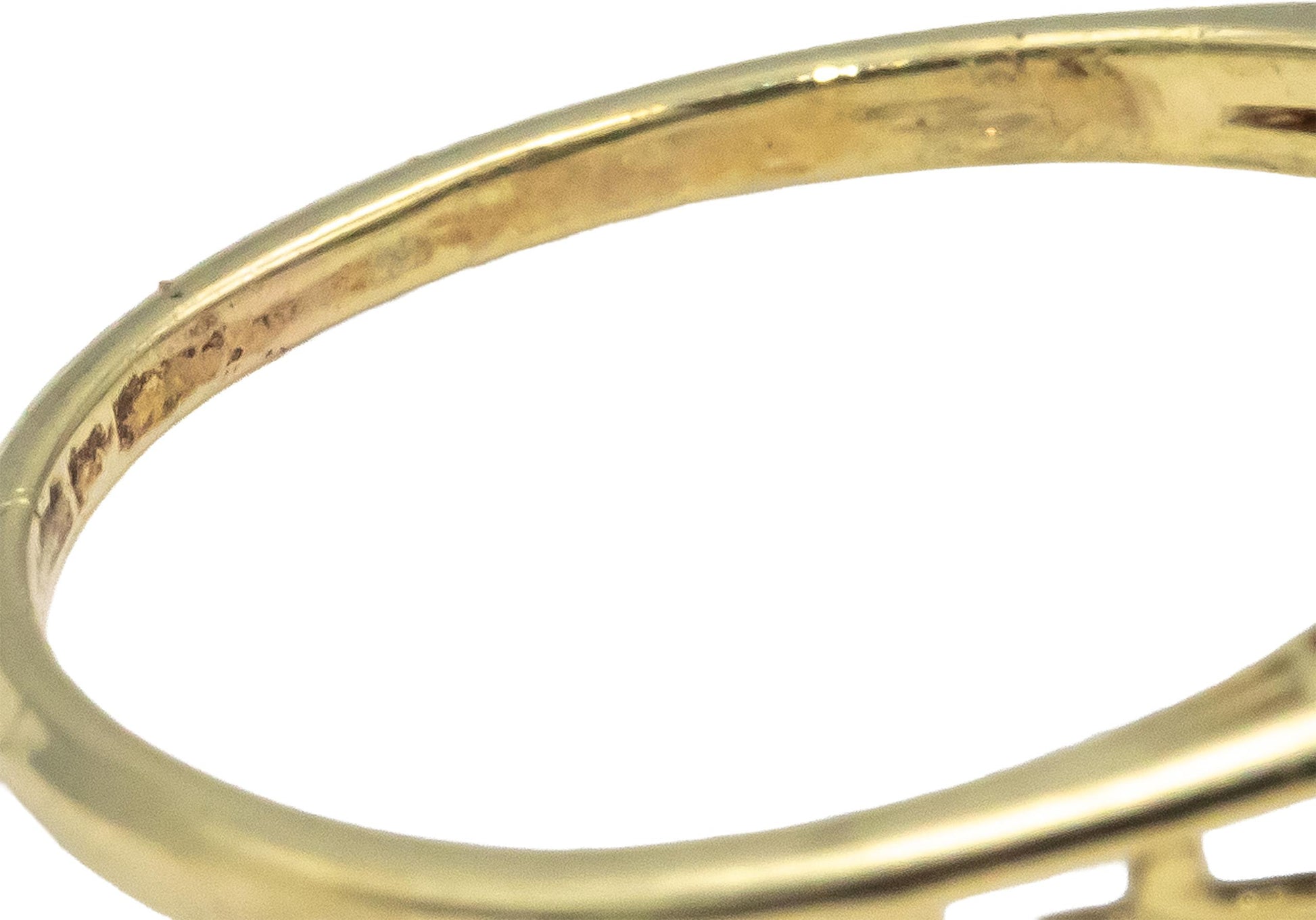 Vintage Antique 14k Yellow & White Gold VS Single Cut Diamond Ring 0.30CT Size 6