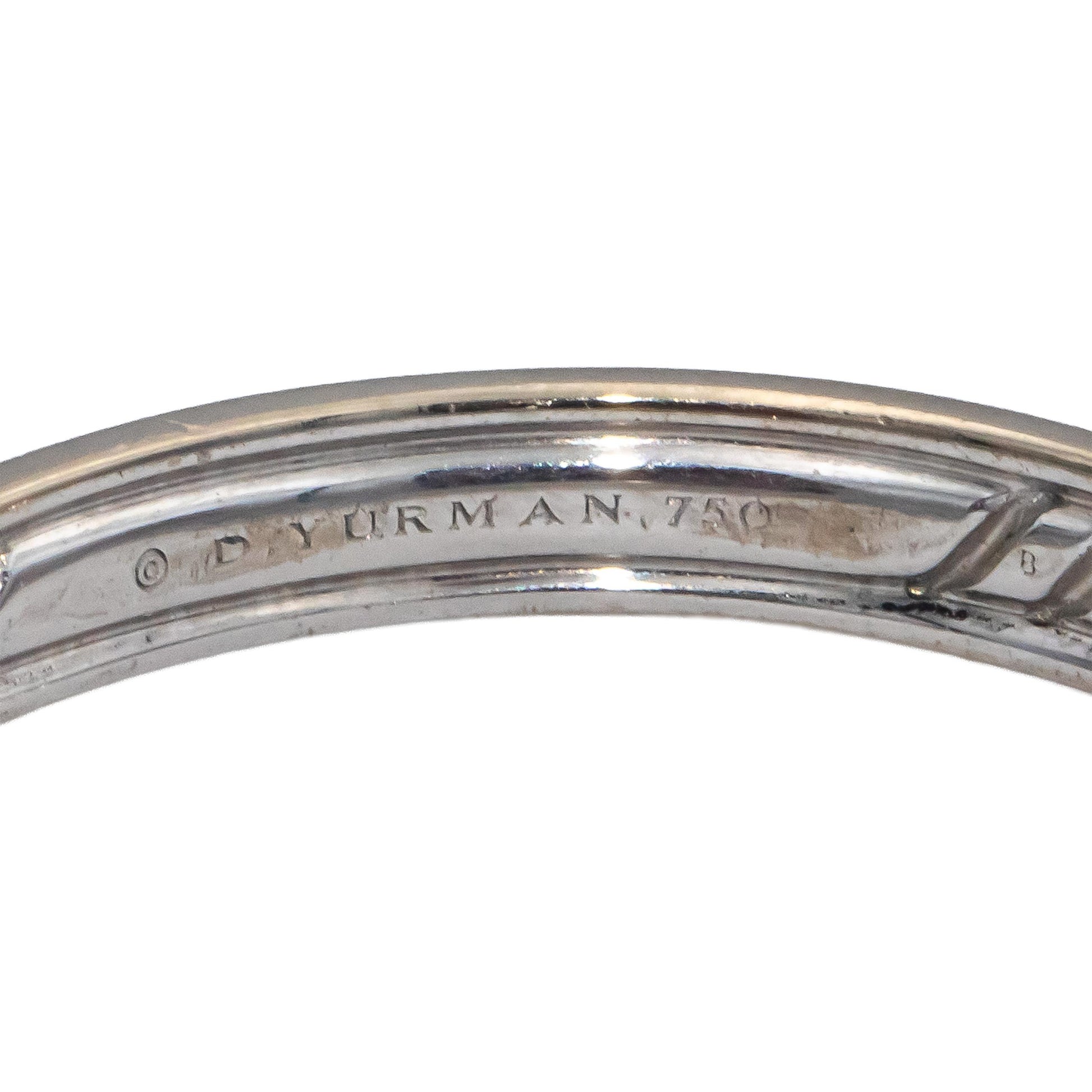 DAVID YURMAN 18k White Gold Men's Band Ring Size 12