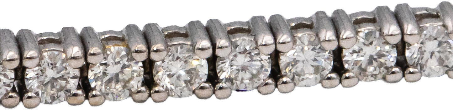 14k White Gold VS Round Diamond Tennis Bracelet 2.09CT