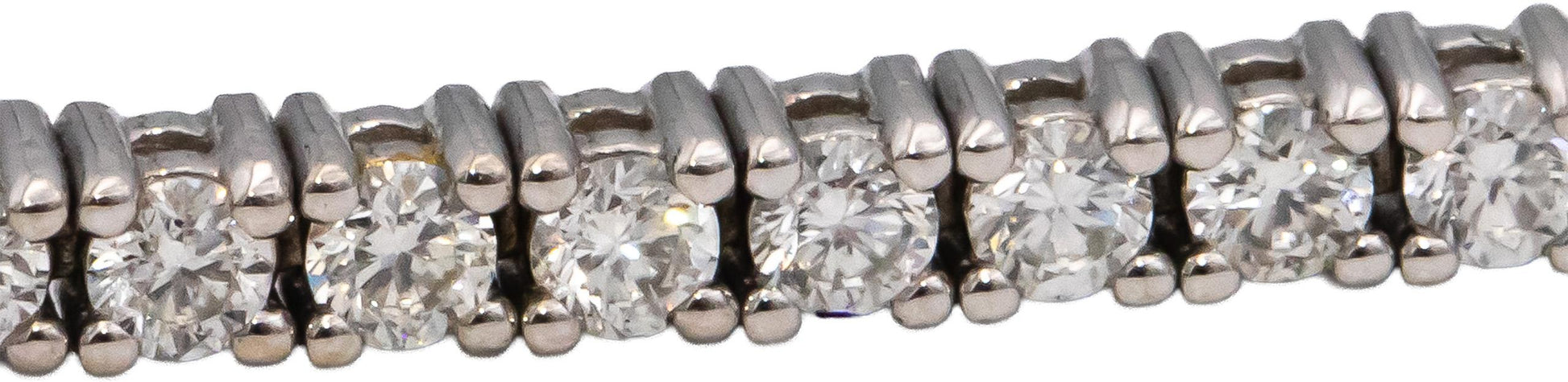 14k White Gold VS Round Diamond Tennis Bracelet 2.09CT
