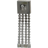 CHOPARD 18k White Gold Happy Diamond Square Earrings With Chains