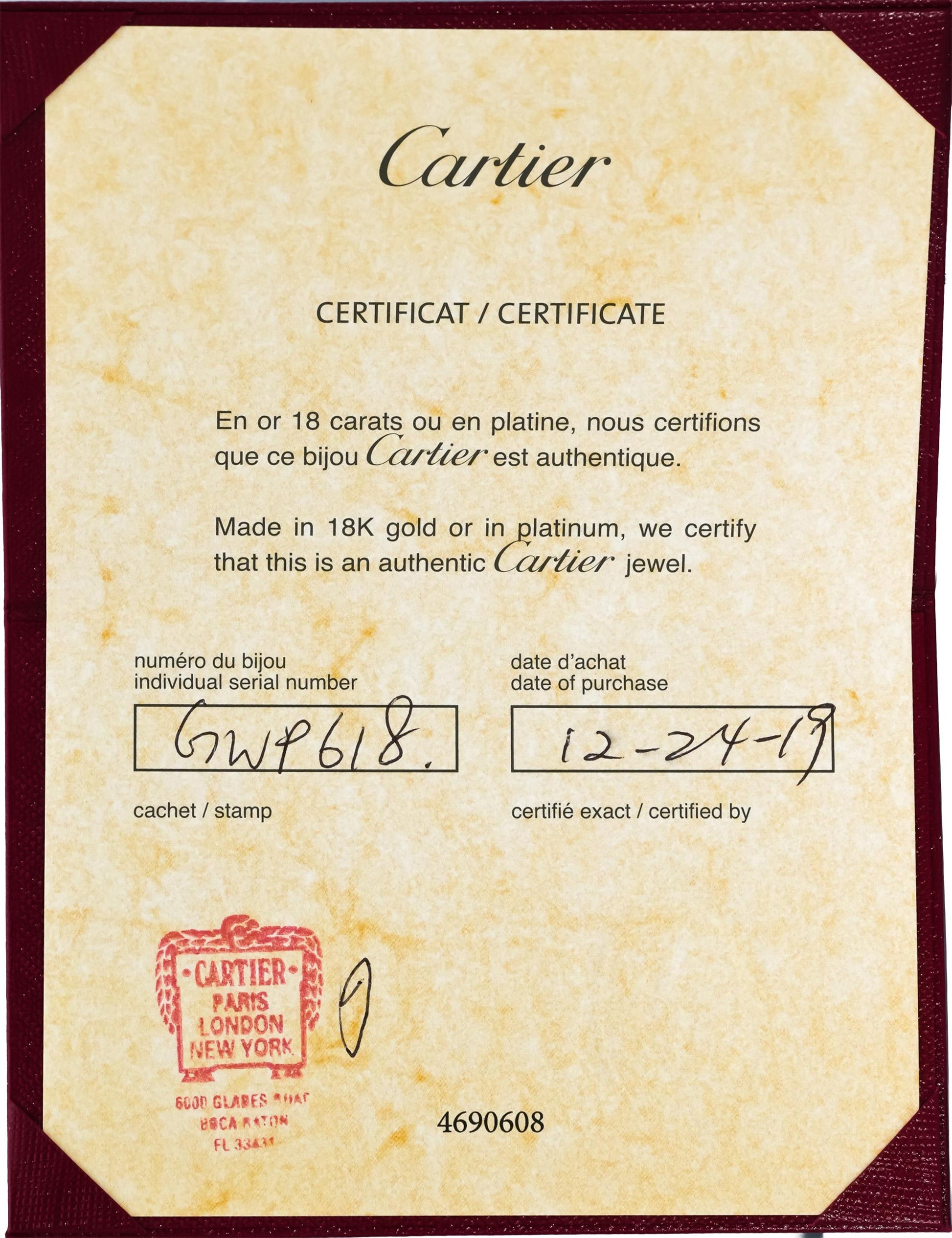 CARTIER Platinum VS Round Diamond Eternity Ring 2.56CT Size 55 - 23,500 Retail