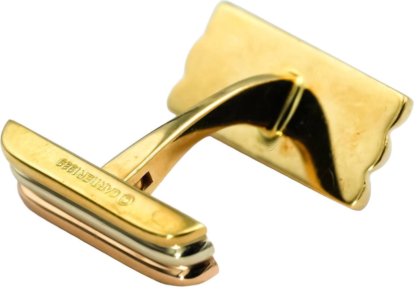 CARTIER 18k Yellow Gold Trinity Men's Cufflinks