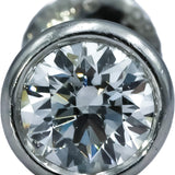 TIFFANY & CO. Platinum VS Round Diamond Peretti Stud Earrings 1.30CT w/ Box