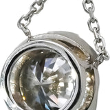 14k White Gold VS Round Lab-Grown Diamond Solitaire Pendant Necklace 1.56CT