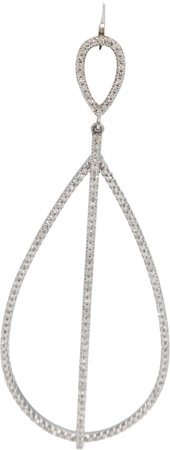 VERA WANG LOVE 10k 1.0CT Diamond Hot Air Balloon Style Dangle Earrings