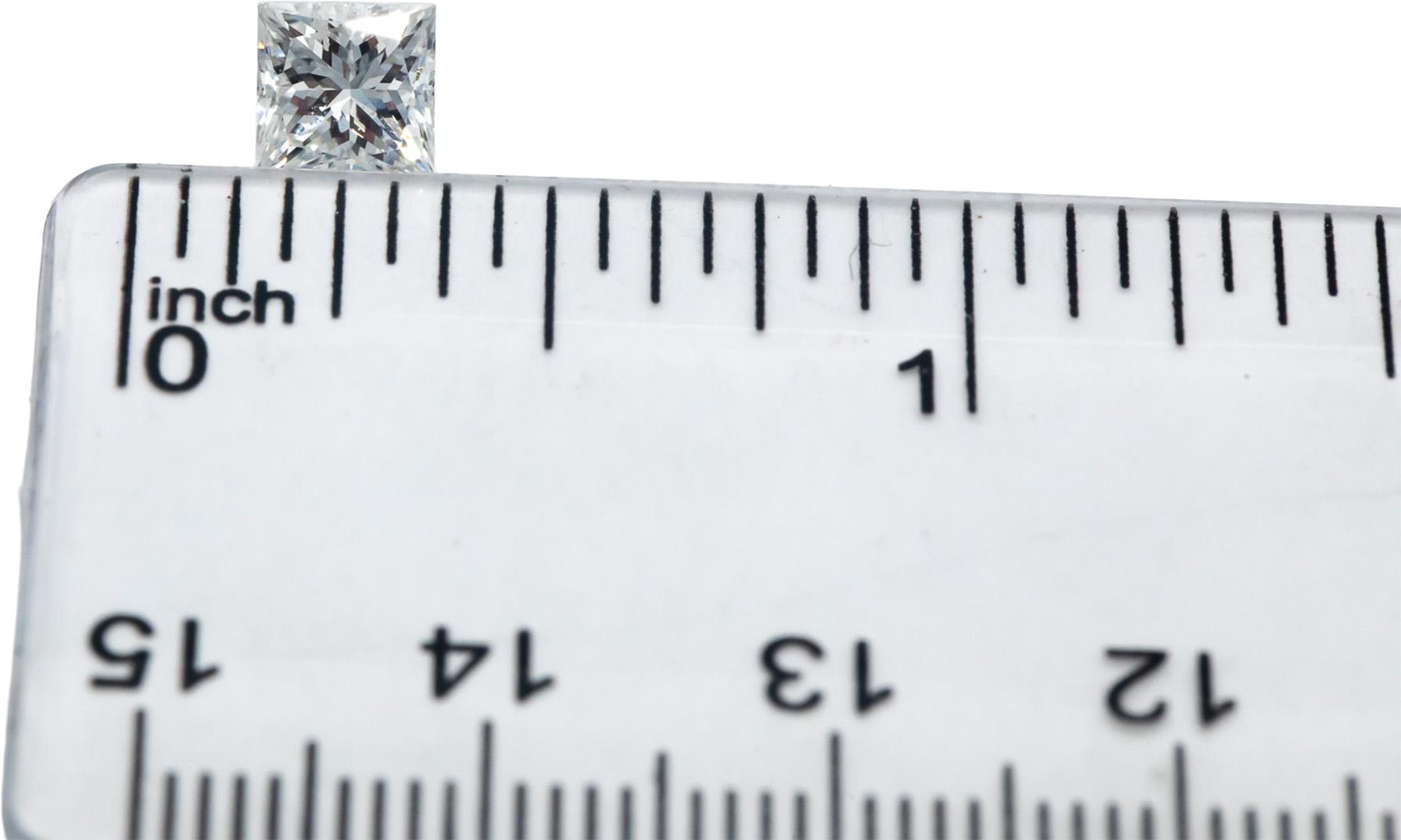 GIA Certified 1.11CT I1/H Princess Cut Loose Diamond w/ Report