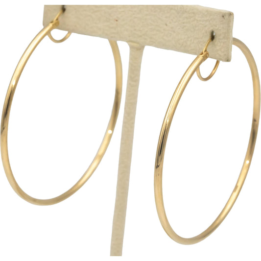 10k Yellow Gold Jewelry Jumbo Hoop Earrings