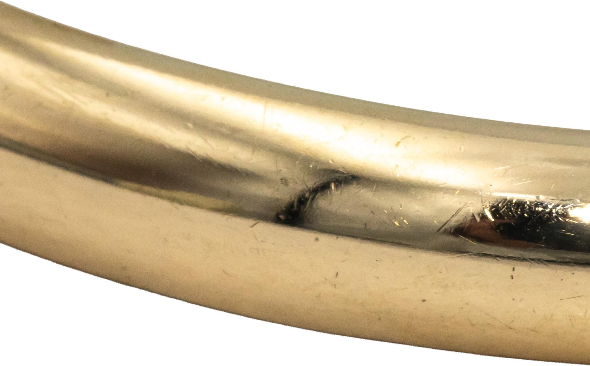 TIFFANY & CO. Vintage 14k Yellow Gold Bangle Bracelet Size Extra Large