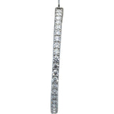 18k White Gold VS Round Diamond Inside Out Circle Hoop Earrings 7.33CT