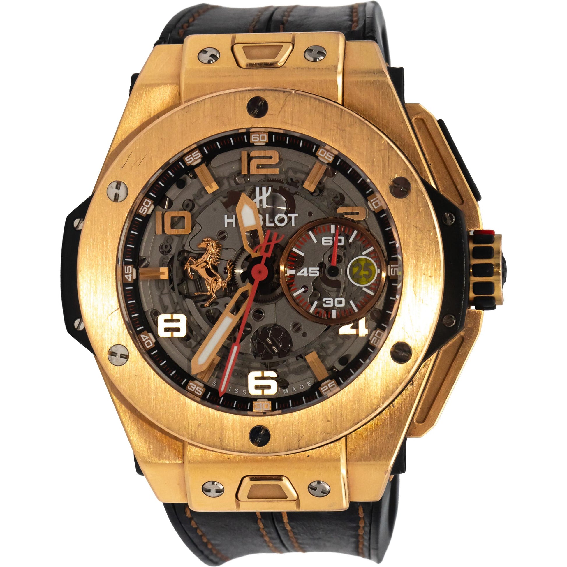HUBLOT Big Bang Unico Ferrari 18k King Gold Limited Edition Watch w/ Winder