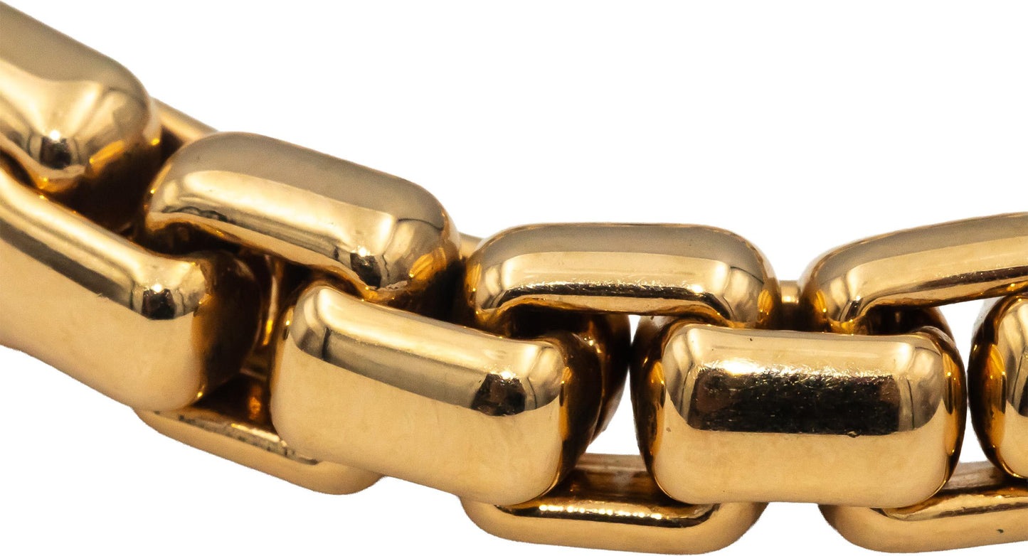 DAVID YURMAN 18k Rose Gold Box Chain Men's Bracelet $12,900 Retail