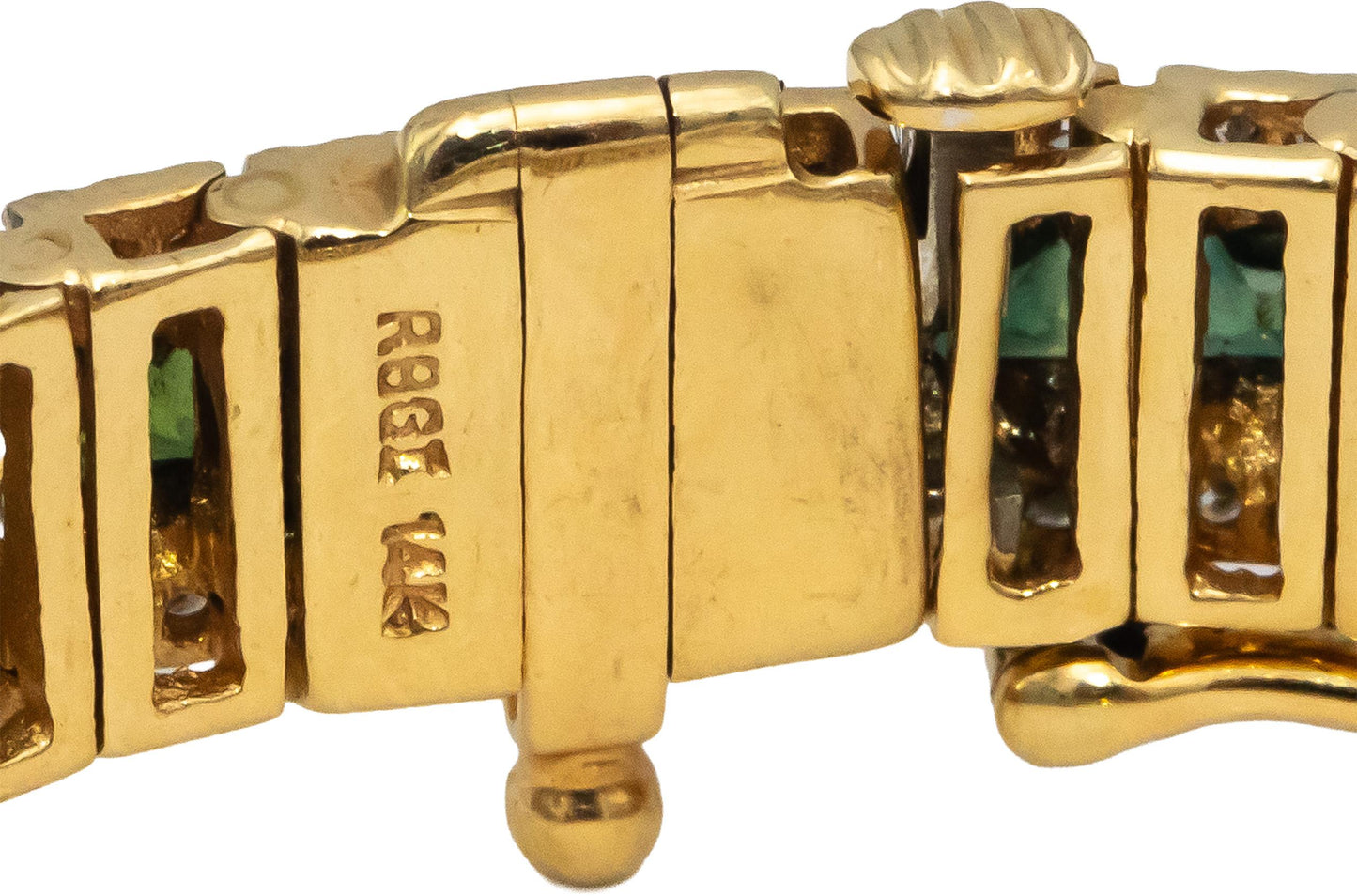 14k Yellow Gold Diamond and Rainbow Sapphire Tennis Bracelet 8.50CTW